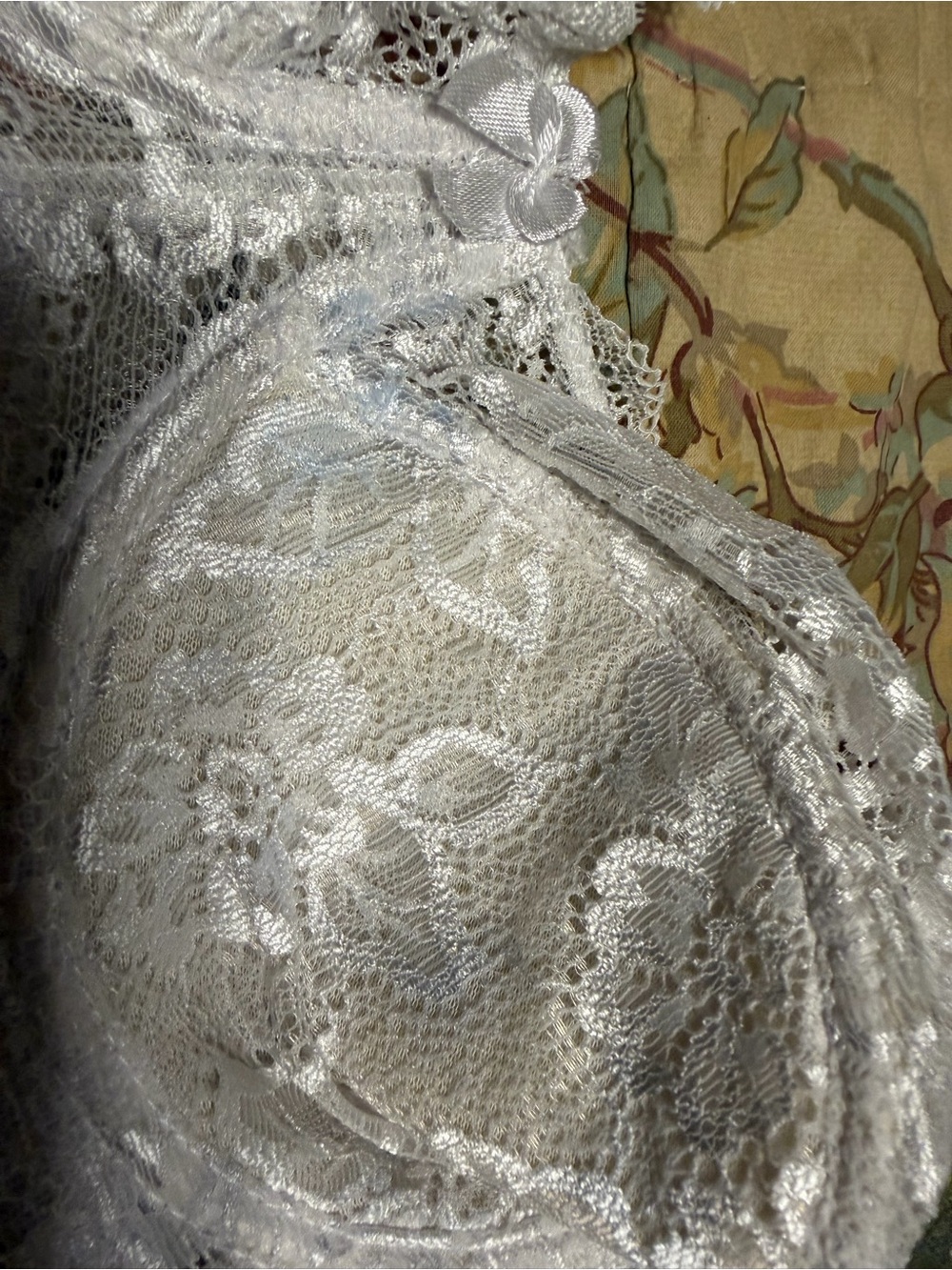 White Lace Bra Strap